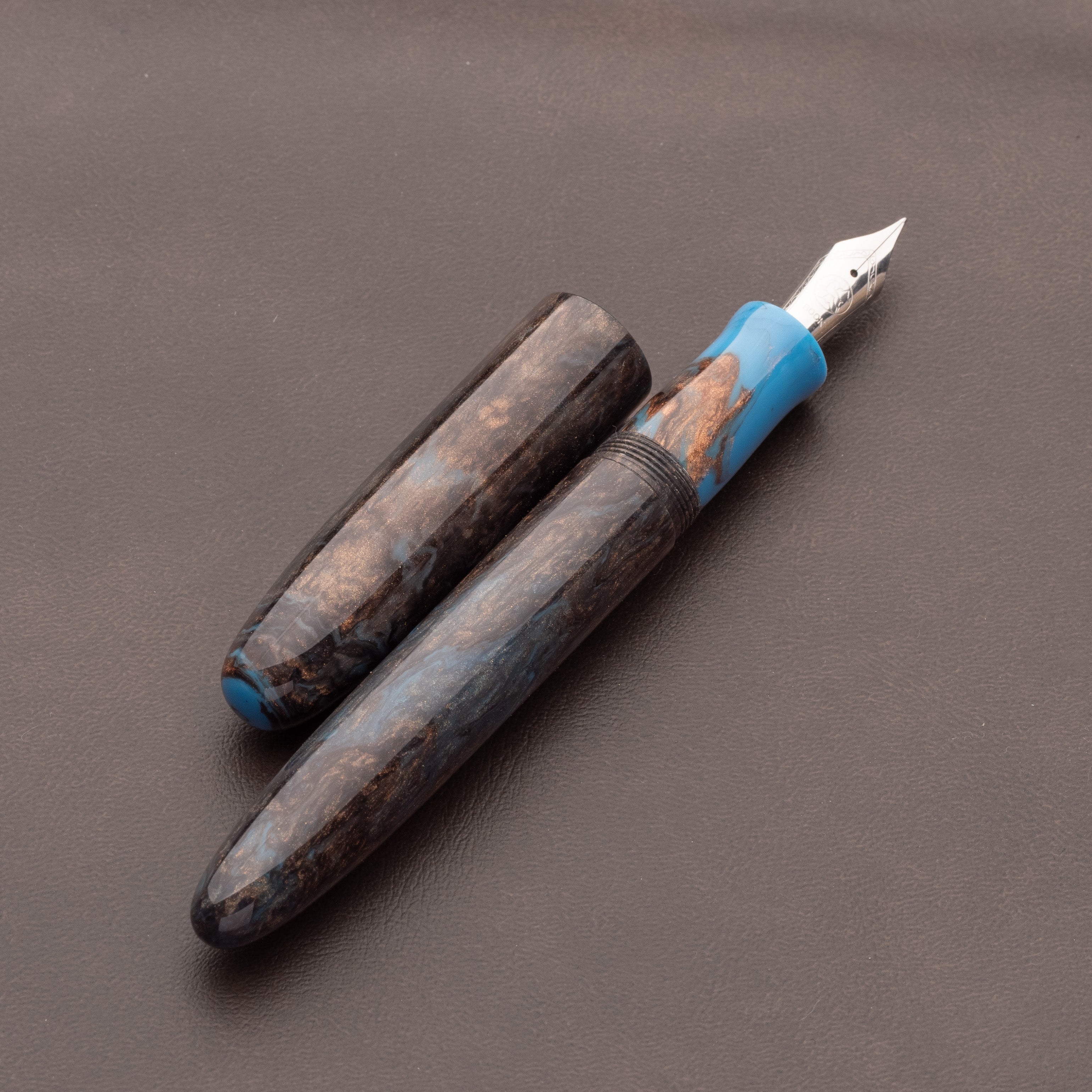 Fountain Pen - Bock #6 - 15 mm - In-House 'Copper Ore'