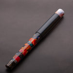 Load image into Gallery viewer, Fountain Pen - Bock #6 - 14 mm - Segmented Red Brooks&#39; &amp; SEM Ebonite

