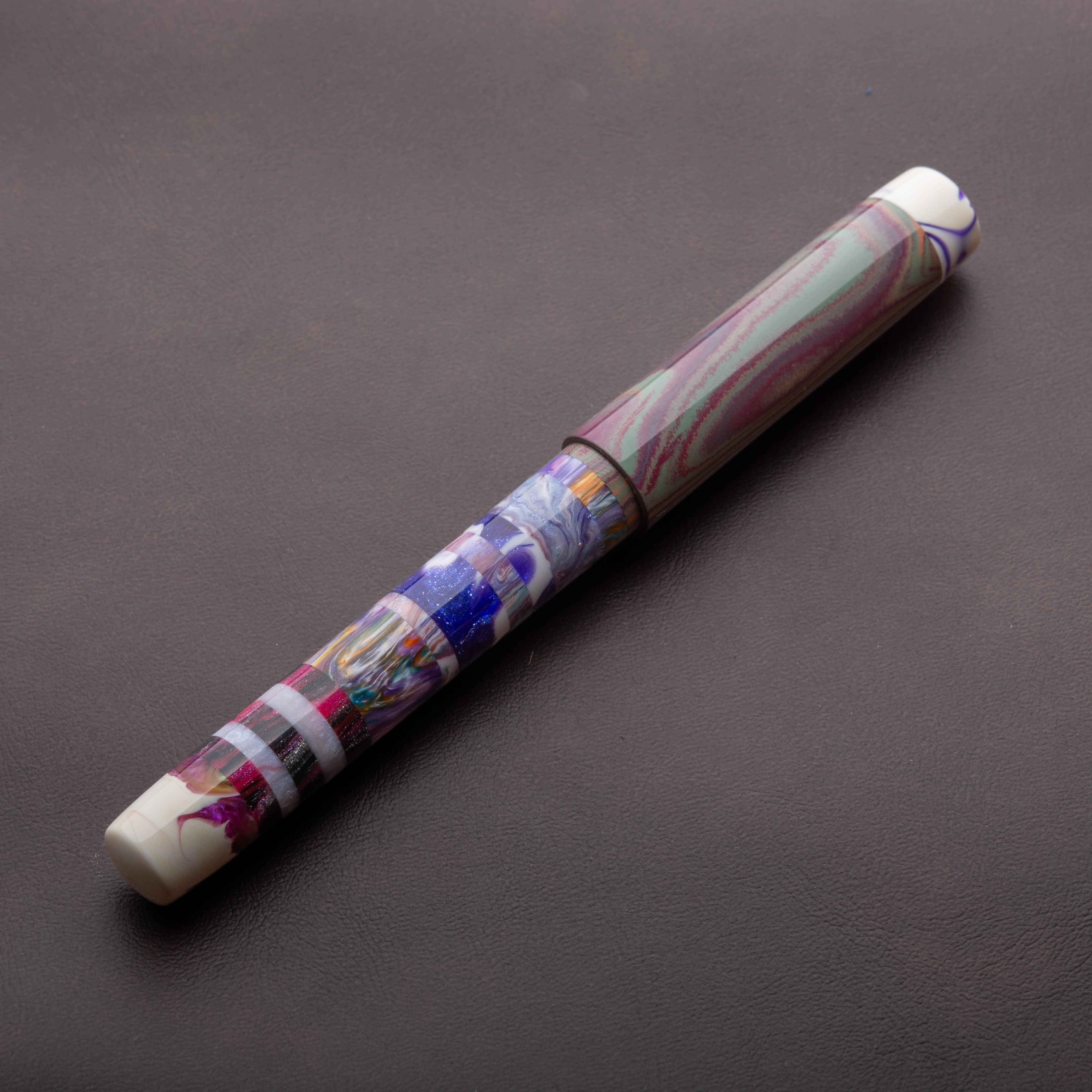 Fountain Pen - Bock #6 - 12 mm - Segmented from various makers & SEM Ebonite