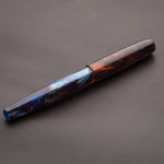 Load image into Gallery viewer, Fountain Pen - Bock #6 - 14 mm - In-house &#39;Magma and Ice&#39;
