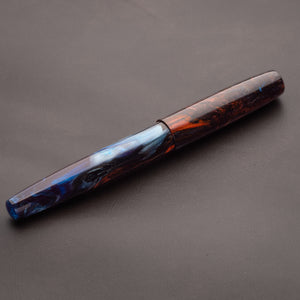 Fountain Pen - Bock #6 - 14 mm - In-house 'Magma and Ice'