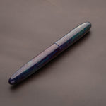 Load image into Gallery viewer, Fountain Pen - Bock #6 - 13 mm - In-house with purple and goldish green
