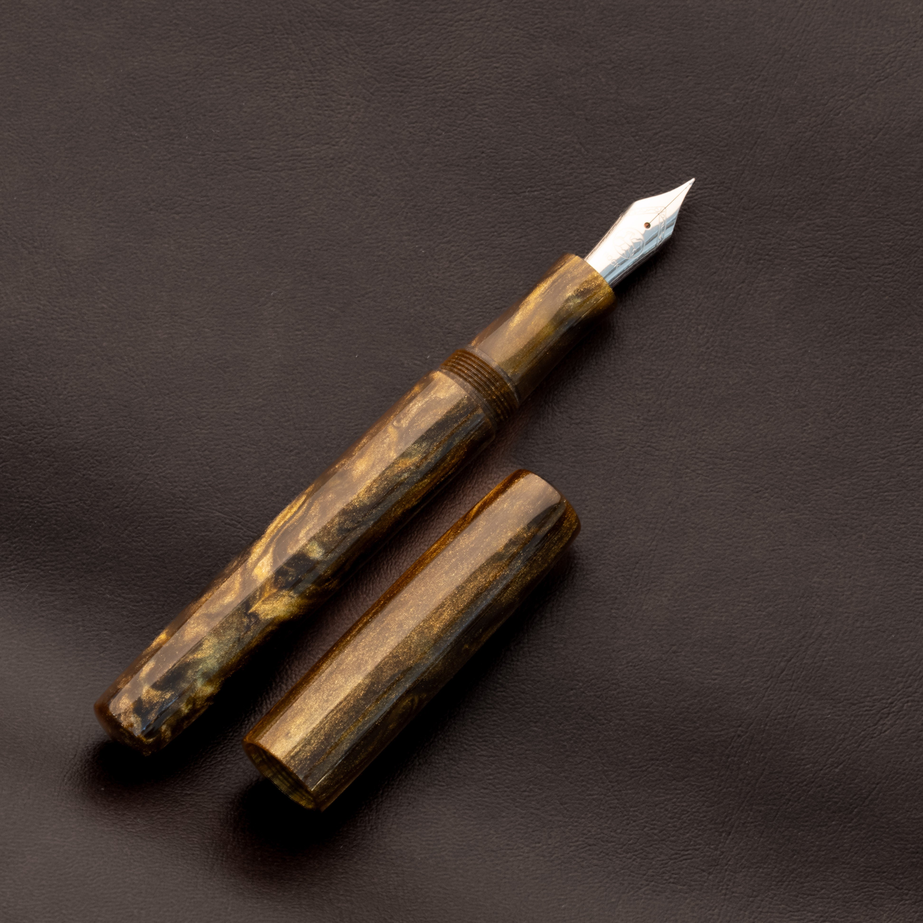 Fountain Pen - Bock #6 - 14 mm - In-house Gold cast