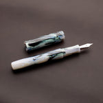 Load image into Gallery viewer, Fountain Pen - Bock #6 - 14 mm - Brooks&#39; Blue Abalone
