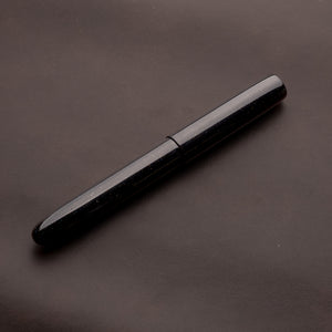 Fountain Pen - Bock #6 - 13 mm - In-house Black & Hollow Glitters