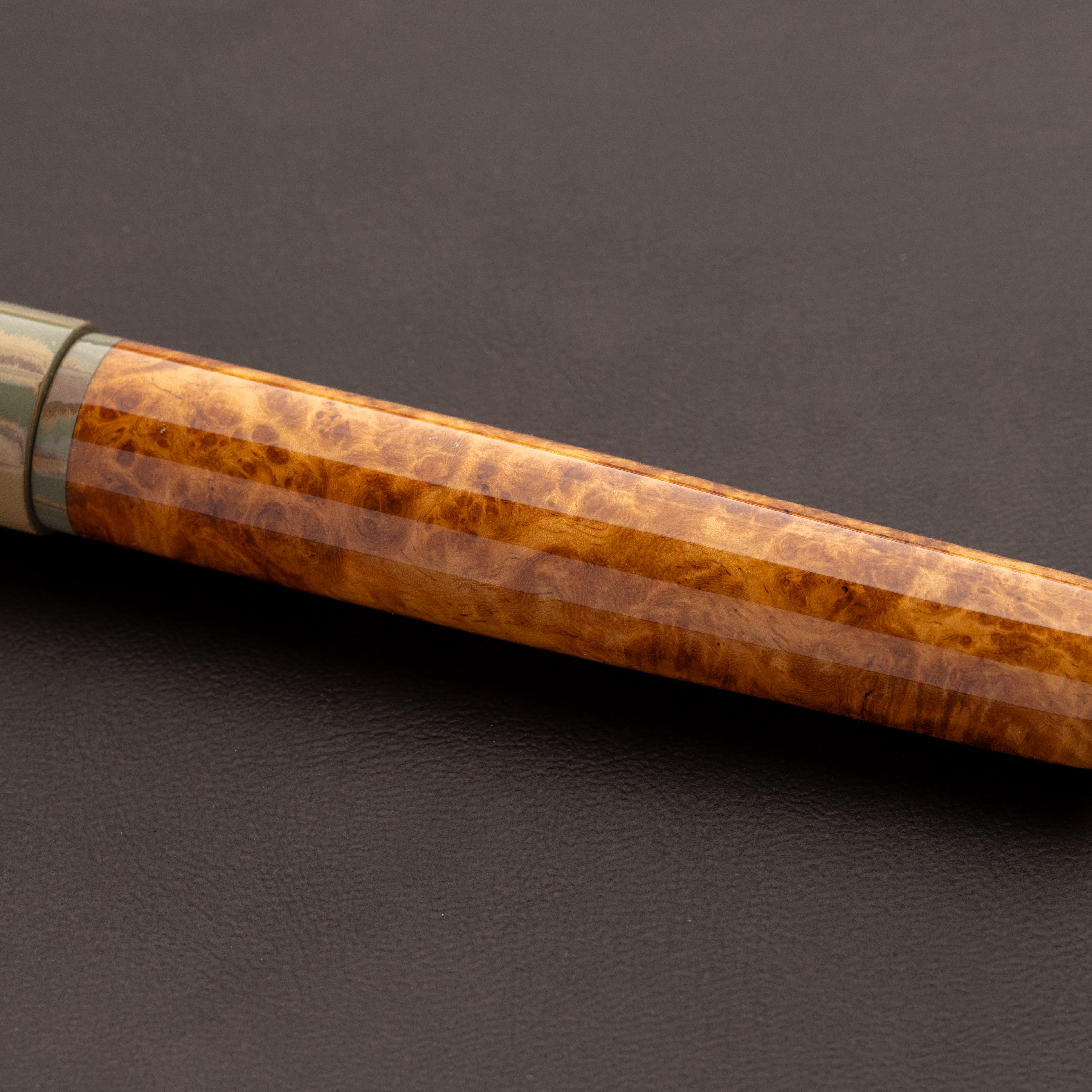 Fountain Pen - Bock #6 - 14 mm - Thuya wood and SEM Ebonite