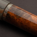 Load image into Gallery viewer, Fountain Pen - Bock #6 - 14 mm - Vavona Burl and SEM Ebonite
