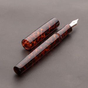 Fountain Pen - Bock #6 - 15 mm - TWSBI Converter - Leopard Celluloce Acetate