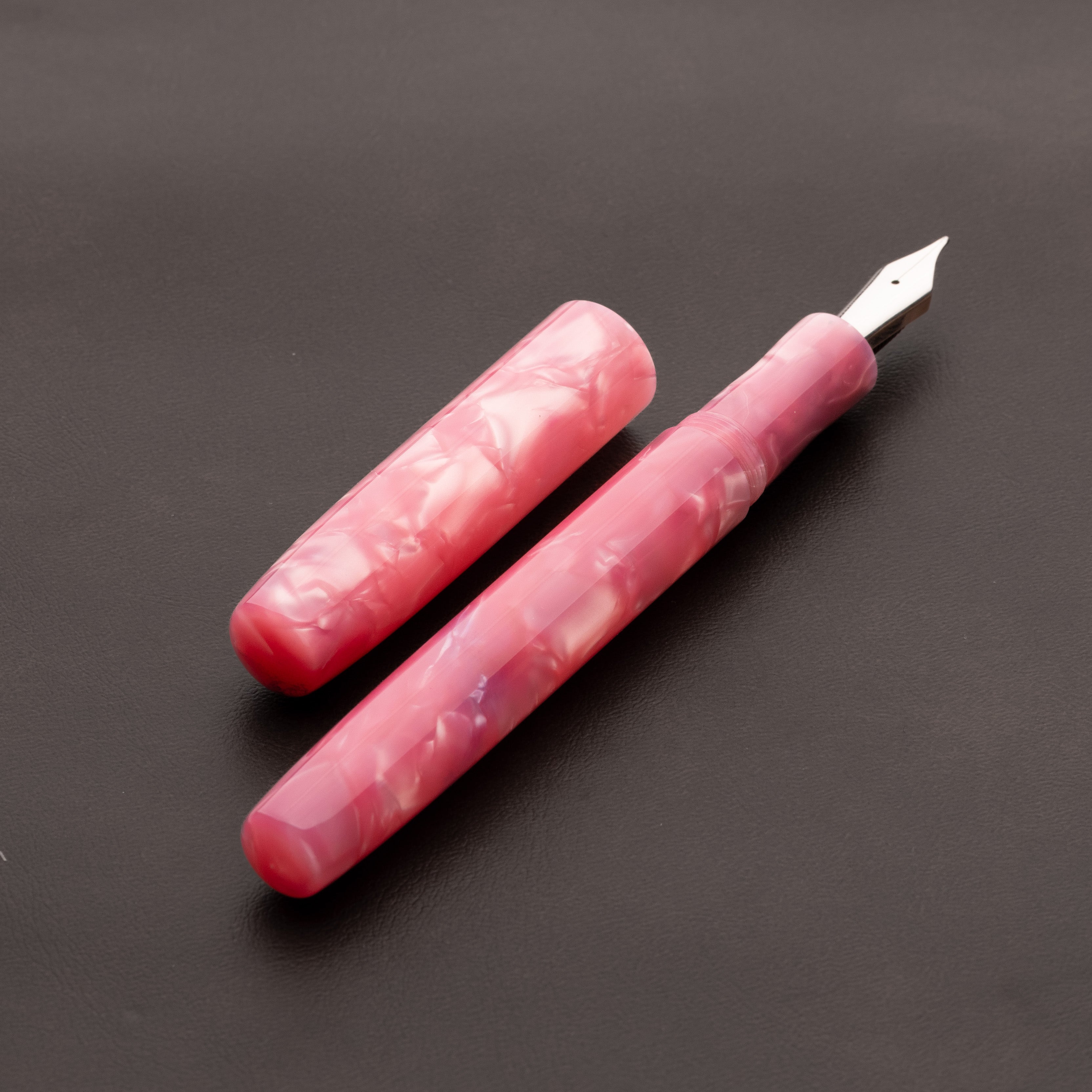 Fountain Pen - Bock #6 - 13 mm - Pink Cellulose Acetate