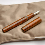 Load image into Gallery viewer, Fountain Pen - Bock #6 - 14 mm - In-house &quot;Pavlov&quot; material, brown to orange
