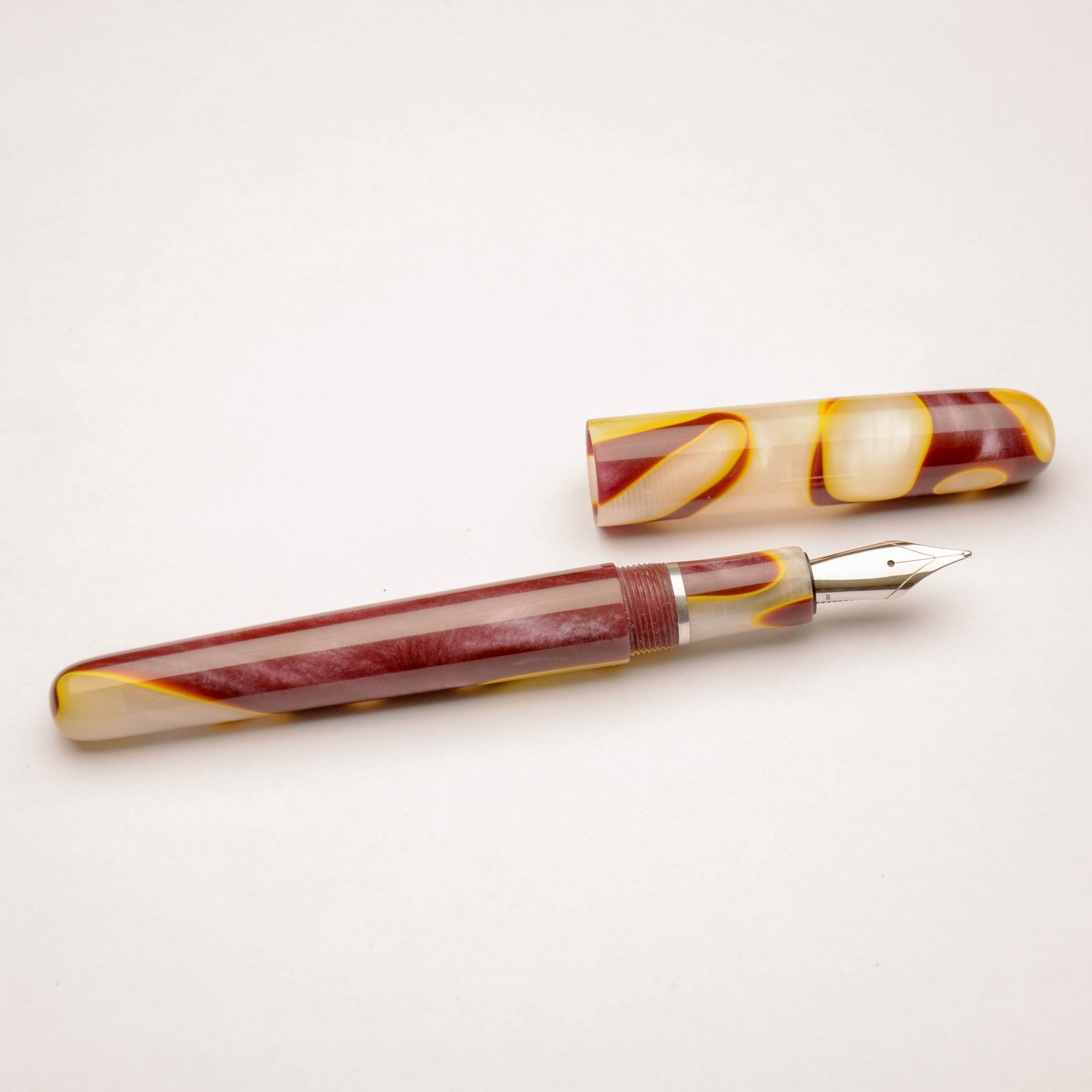 Fountain Pen - JoWo #6 - 13 mm - Chestnut Valentina Way with aluminum accent