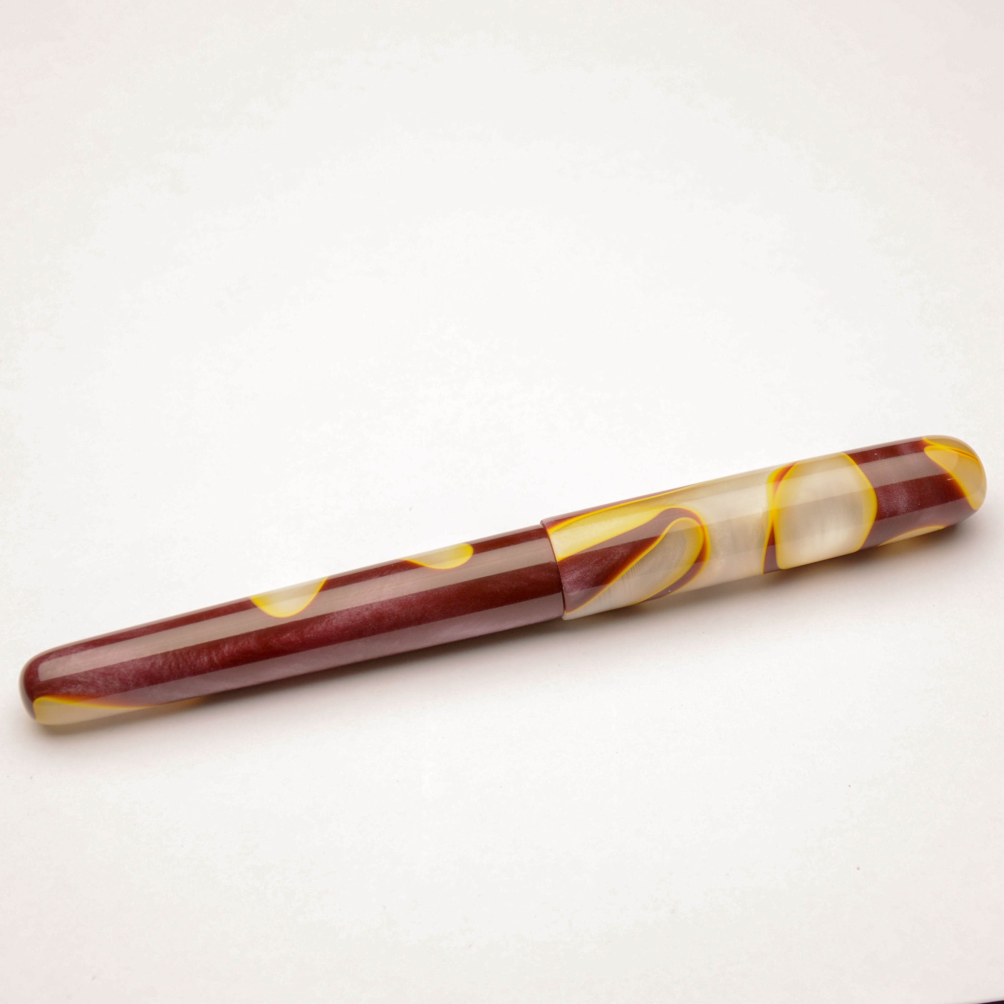 Fountain Pen - JoWo #6 - 13 mm - Chestnut Valentina Way with aluminum accent