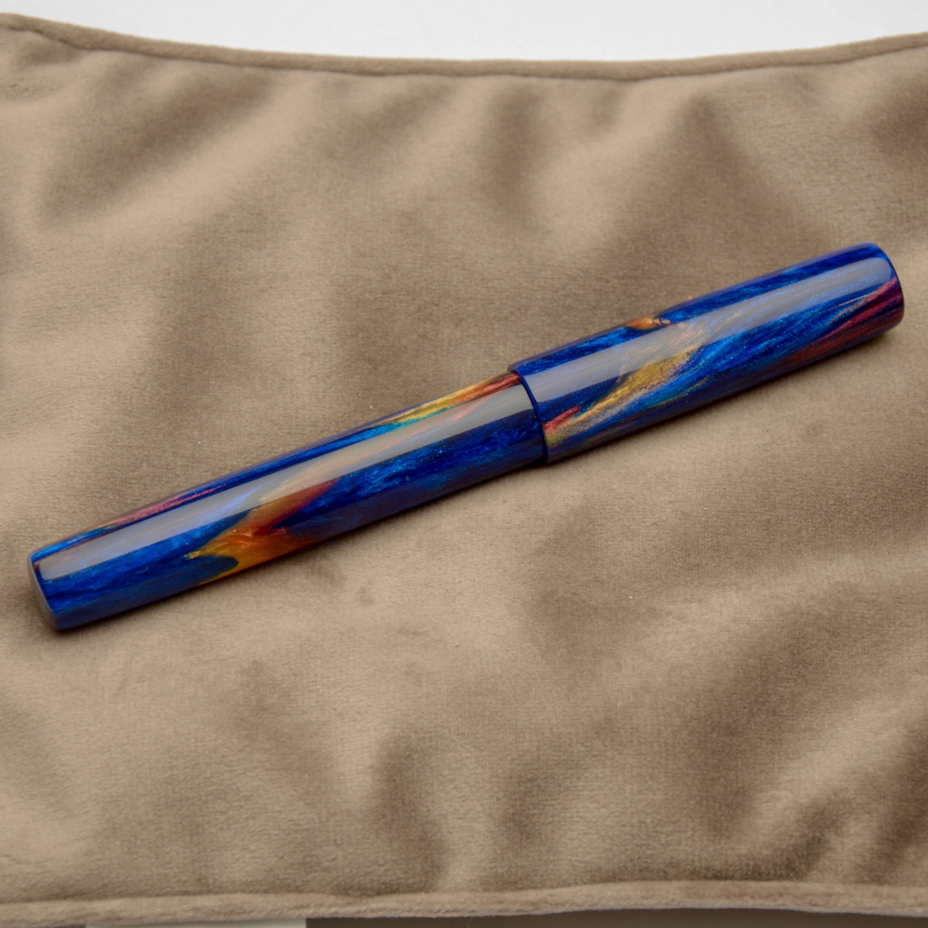 Fountain Pen - JoWo #6 - 13 mm - In-house blue red and gold