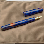 Load image into Gallery viewer, Fountain Pen - JoWo #6 - 13 mm - In-house blue red and gold
