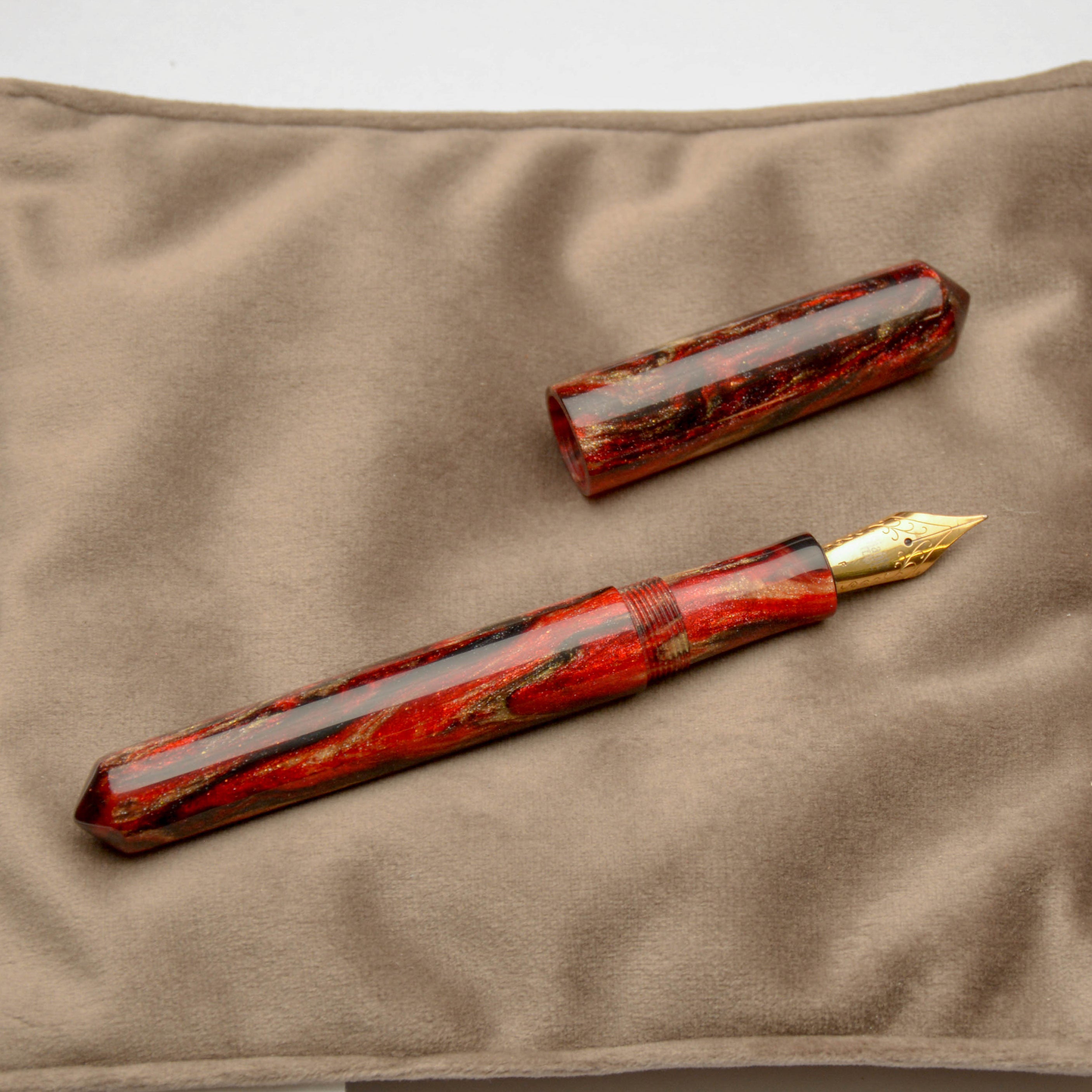Fountain Pen - JoWo #6 - 13 mm - DiamondCast Red Dragon