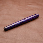 Load image into Gallery viewer, Fountain Pen - Bock #6 - 14 mm - In-house &quot;Pavlov&quot; material, purple to dark blue
