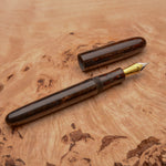 Load image into Gallery viewer, Fountain Pen - Bock #6 - 13 mm - In-house black, red, brown and silver
