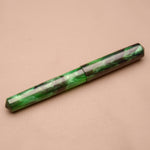 Load image into Gallery viewer, Fountain Pen - Bock #6 - 13 mm - In house cast with green and black
