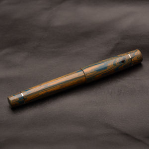 Fountain Pen - Bock #6 - 13 mm - SEM Tundra Ebonite with Nickel Silver details