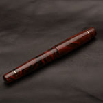 Load image into Gallery viewer, Fountain Pen - Bock #6 - 14 mm - Nikko Red Ebonite with Bronze details
