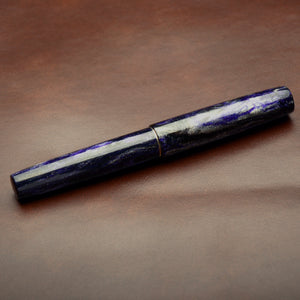 Fountain Pen - Bock #6 - 14 mm - DiamondCast Carolina Violet with Nickel Silver and Brass details