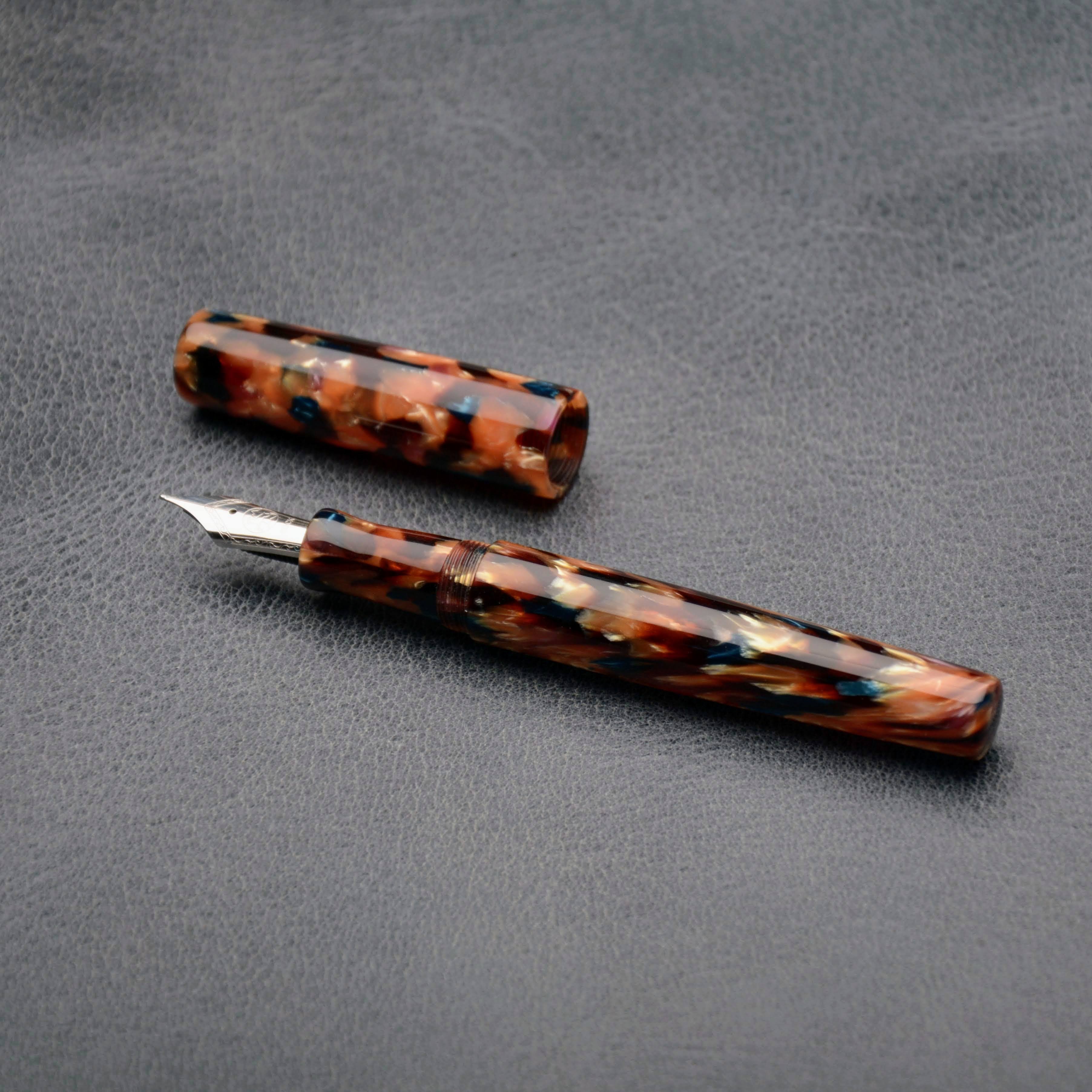 Fountain Pen - Bock #6 - 13 mm - 'Kyoto' Cellulose Acetate
