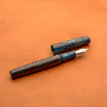 Load image into Gallery viewer, Fountain Pen - Bock #6 - 13 mm - In house blue and silver
