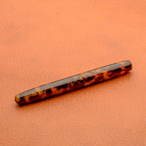 Fountain Pen - Bock #6 - 13 mm - Tortoise Cellulose Acetate