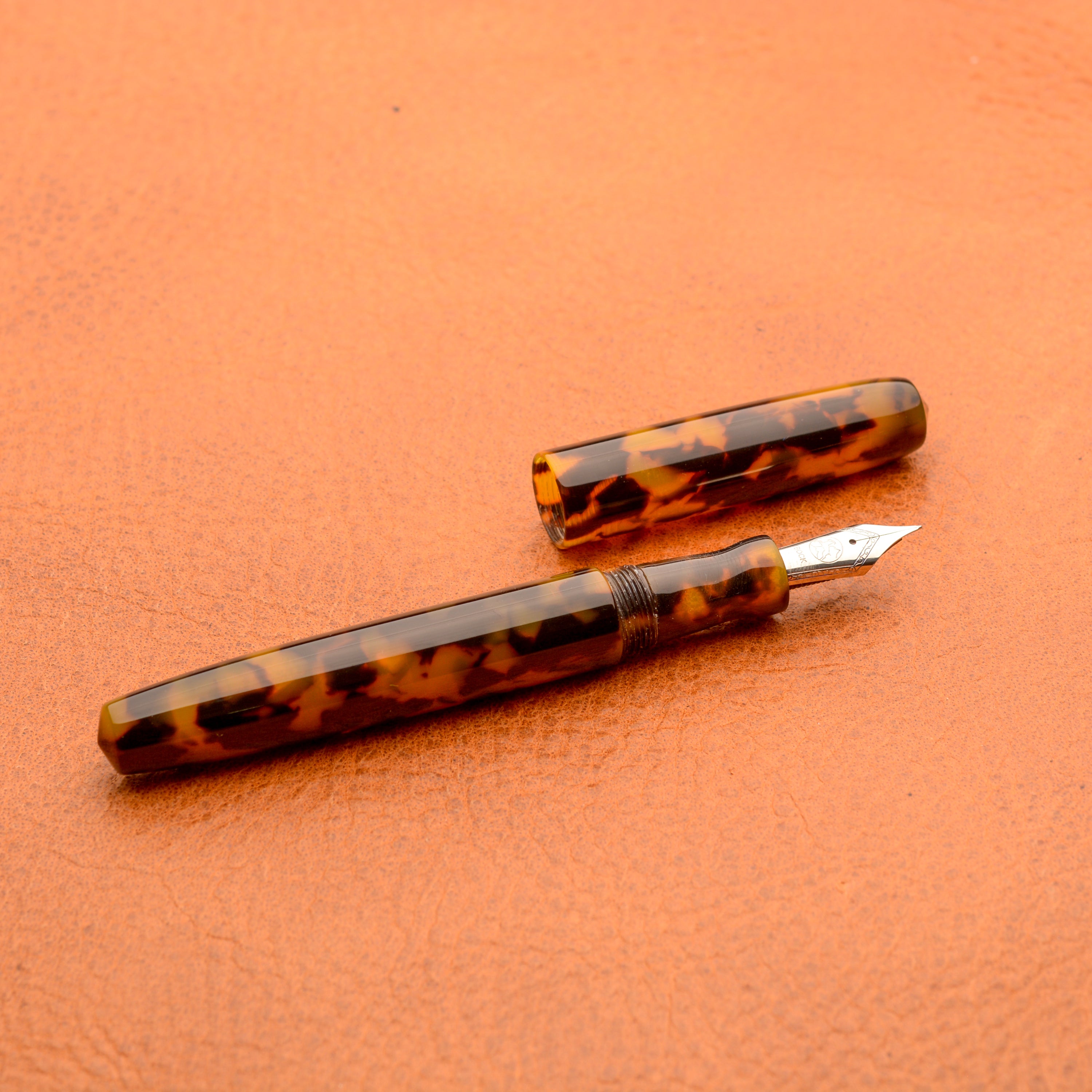 Fountain Pen - Bock #6 - 13 mm - Tortoise Cellulose Acetate