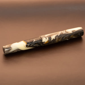 Fountain Pen - Bock #6 - 15 mm - Erinoid Cleopatra & Black Ebonite